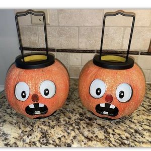 Illuminations Scared Pumpkin Jack O’ Lanterns Halloween RARE